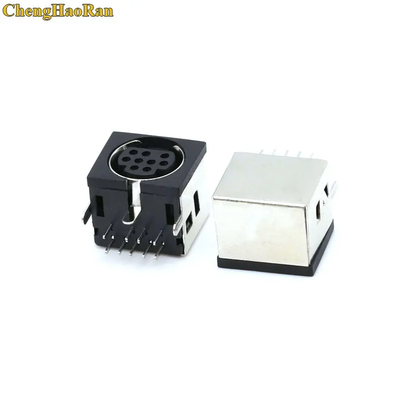ChengHaoRan 2 шт. MD Корпус Женский DIN 9 Mini Pin S-video адаптер разъем порт | Строительство и