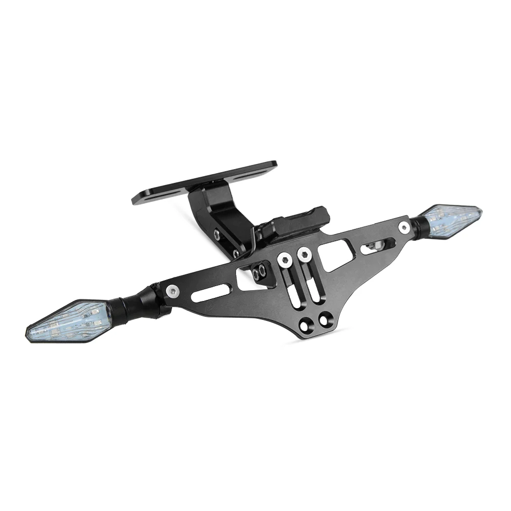 Темно-серый Универсальные аксессуары для мотоциклов Fender Eliminator номерной знак кронштейн индикатор для Yamaha YZF R1 R3 R6 R15 R25 R125 R1M - Цвет: Темно-серый
