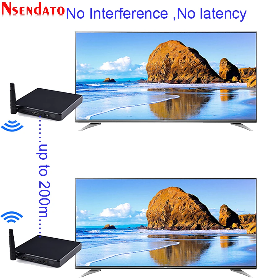 Measy FHD686 5 8 ГГц 200 м/660 футов беспроводной HD AV видео аудио передатчик приемник