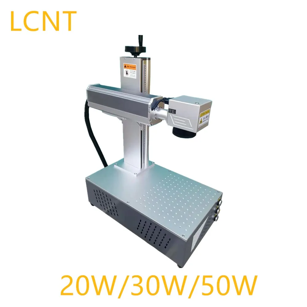 Лучшая цена 30 Вт/50 Вт портативная волоконная лазерная маркировочная машина для