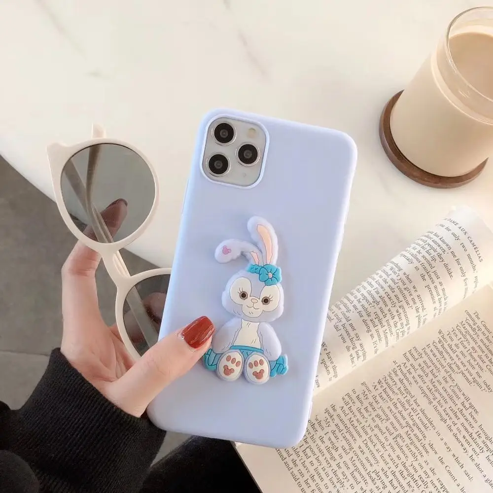 Японский 3D милый мягкий чехол для iphone 11MAX 11Pro MAX XS XR 8 plus для samsung S10 - Цвет: C