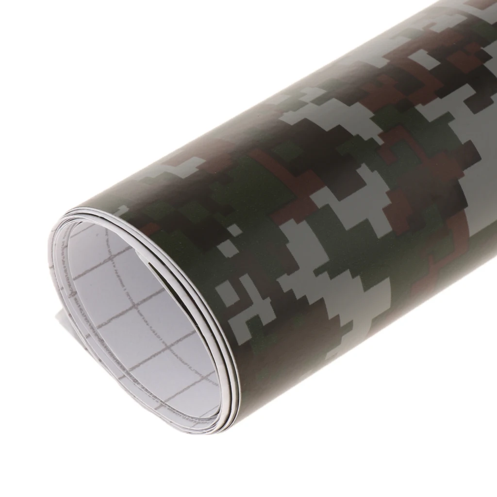 MagiDeal цифровой армейский Военный камуфляж для пустыни виниловый лист пленка