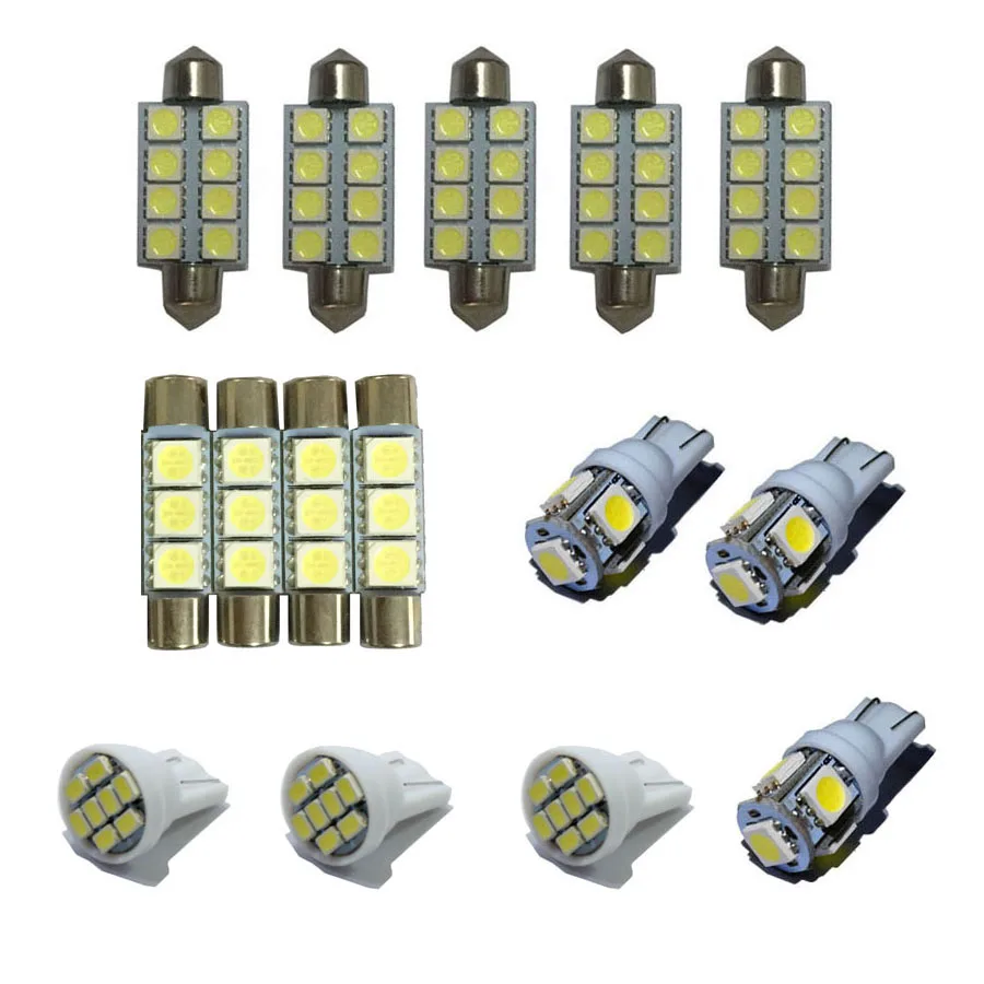 15 шт. в упаковке Белый светодиодный автомобильный сигнальный светильник