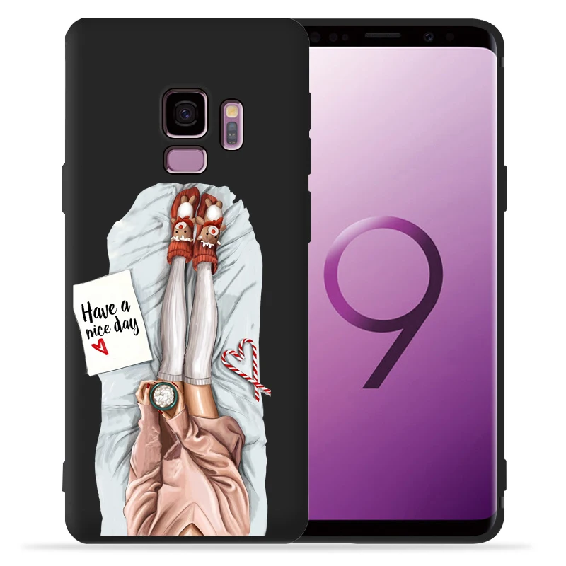 Сексуальная девушка Роскошный чехол для телефона samsung Galaxy S9 S8 S10 Plus S7 S6 Edge S10 Lite Note9 8 10 Pro чехол Etui - Цвет: 01