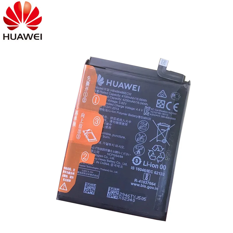 hua wei original replacement phone battery hb486486ecw 4200mah for huawei p30 pro mate 20 pro mate20 pro phone batteries free global shipping