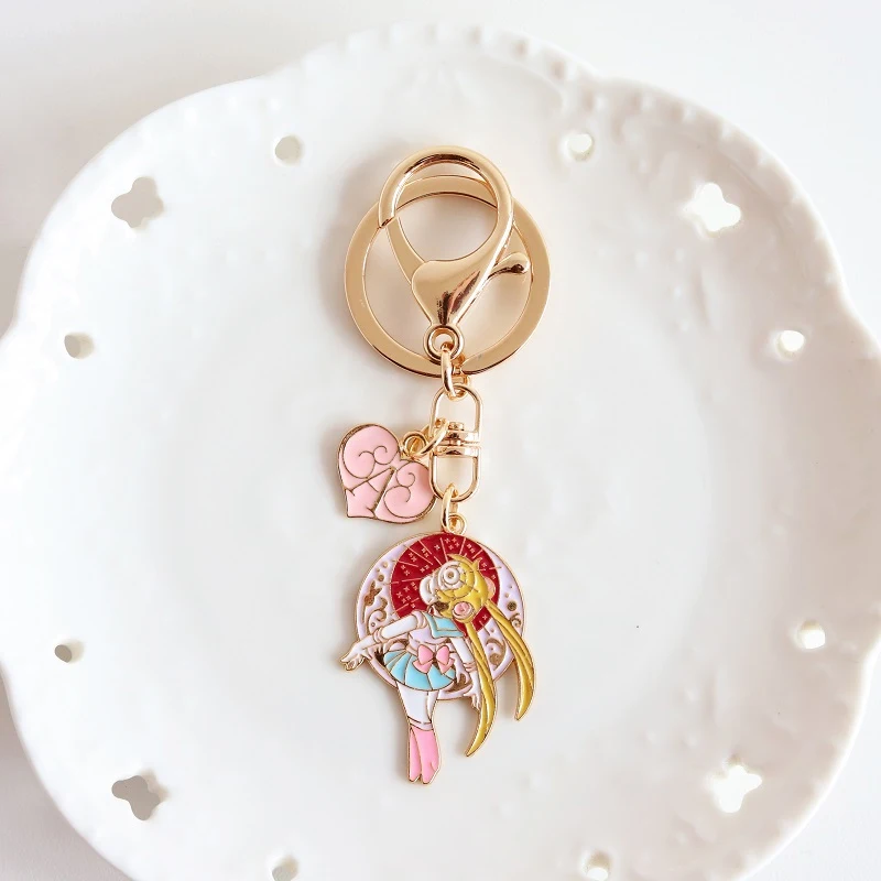 Модный Аниме брелок для девочек Kawaii Airpods Подвеска одежды рюкзака Брелки Подвески