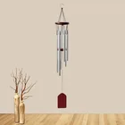 Grace Deep резонансные античные металлические деревянные ветряные колокольчики с 6 трубками для часовни ветряные колокольчики украшение для дома подарок ручной работы