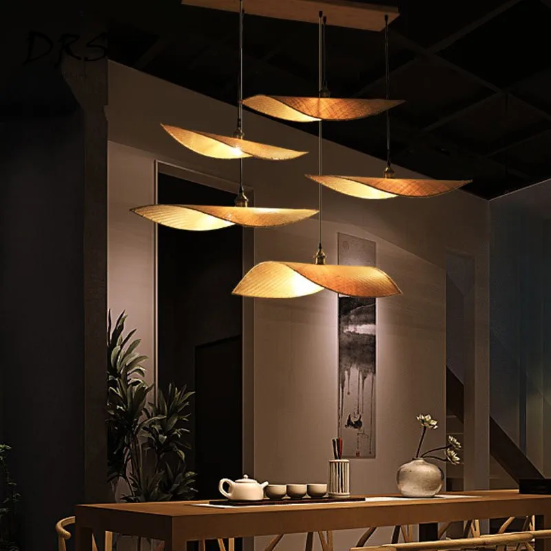 Новая китайская дзен Люстра для чайной антикварная японская тайская деревянная