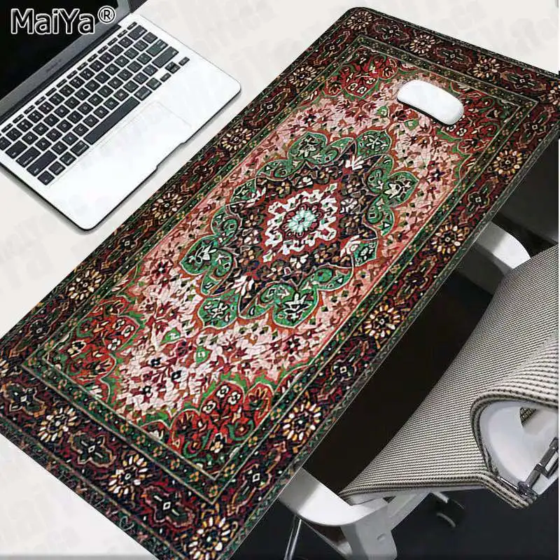 maiya slip pc persian mini woven rug mat gaming player desk laptop rubber mouse mat free shipping large mouse pad keyboards mat free global shipping