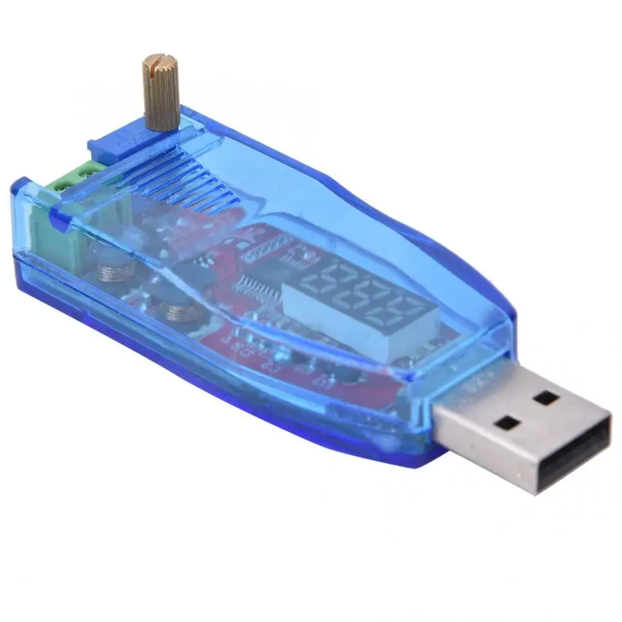 USB модуль регулятора напряжения светодиодный питания регулируемый потенциометр