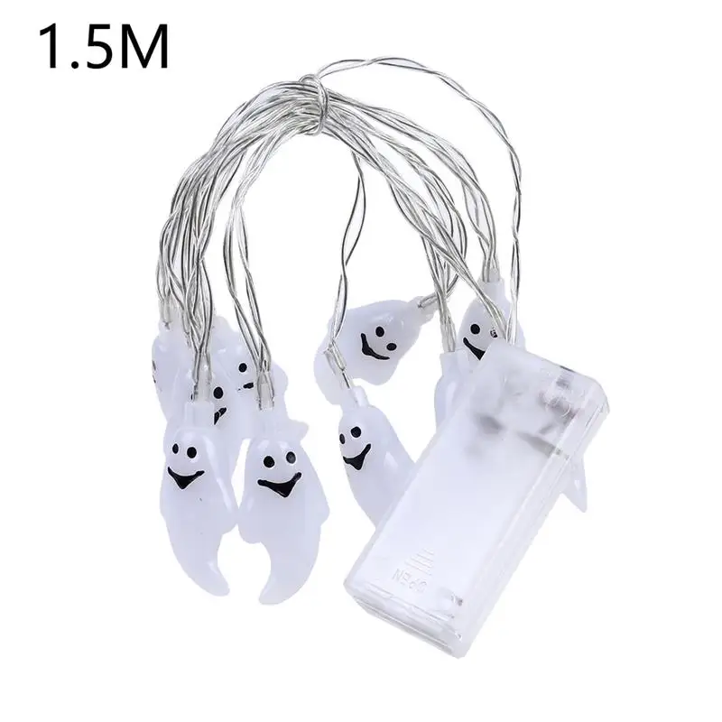 

White Ghost String Lights Halloween Horror LED Atmosphere Lamp Outdoor Indoor Home Friends Party Decoration