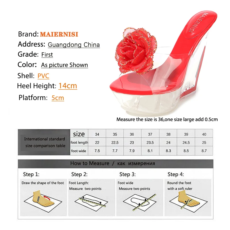 Тапочки женские на танкетке из ПВХ прозрачные туфли лодочки высокий каблук 14 см