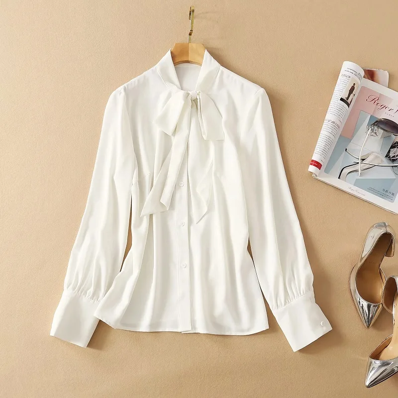 

Top Quality Designer Clothing Sets 2021 Spring Pant Set Women Bow Collar Long Sleeve Shirt+Vest Jacket+Skinny Pants & Capris Set