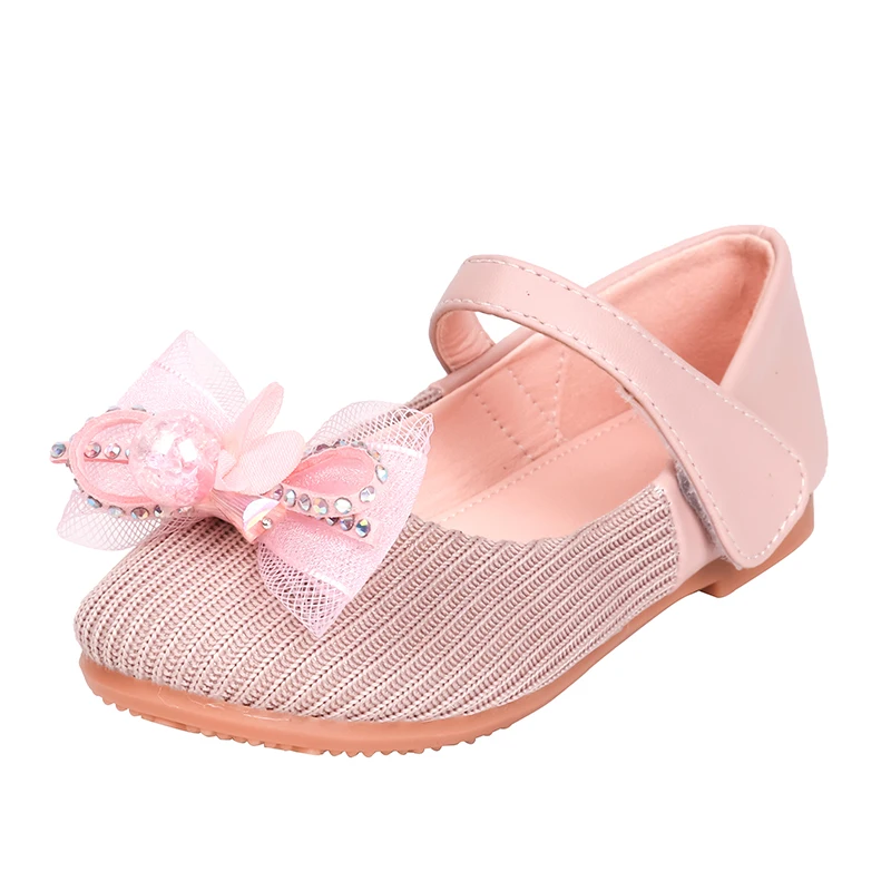 

Spring baby Shoes Kids Girls Casual Breathable Canvas Shoes Children cute with bow soft sole SJD012