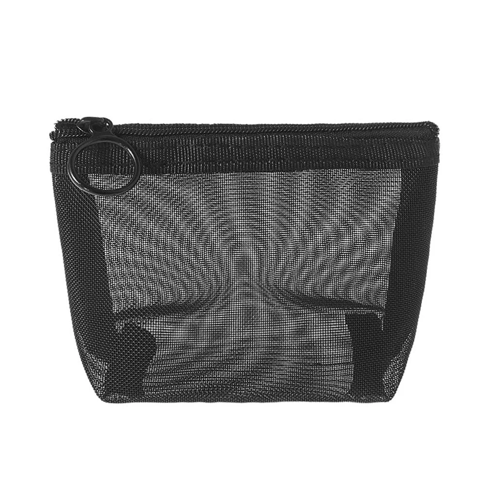 

1Pcs Women Men Cosmetic Bag Black Transparent Travel Fashion Small Large Black Toiletry Makeup Organizer Bags Case Pouch