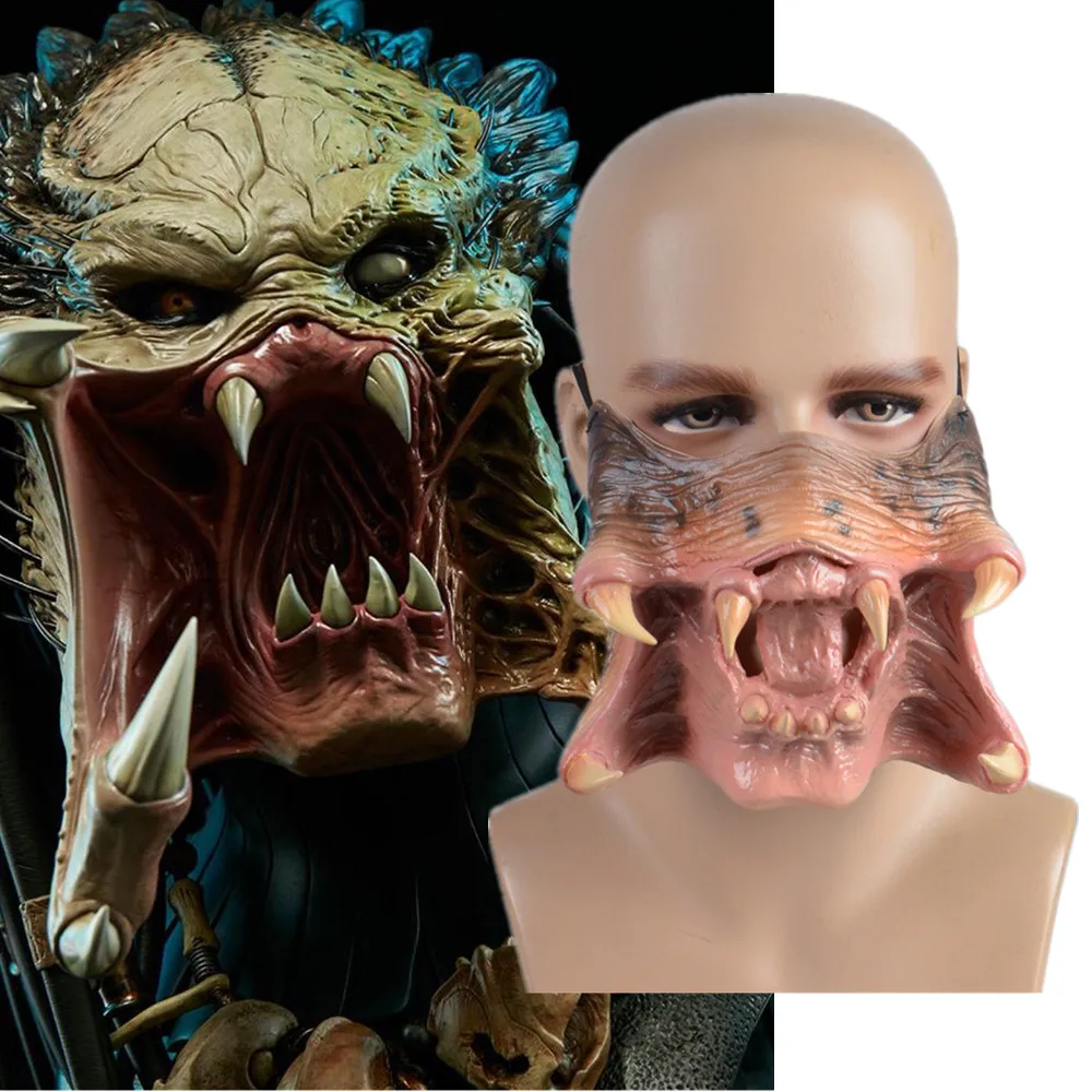 Фильма Хищник латексная маска для косплея Шлем Хэллоуин Карнавальный костюм