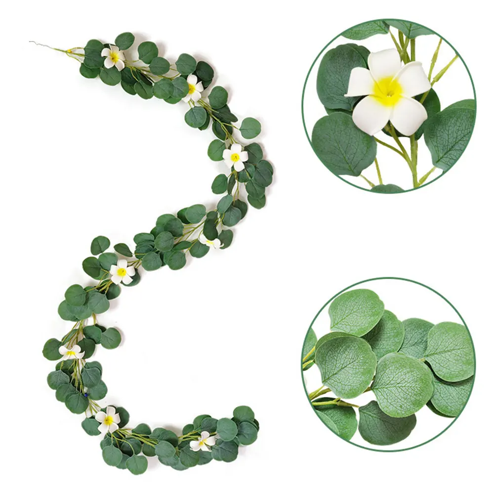 Висячая зеленая лоза 2 м шелковая Цветочная фотогирлянда домашний Свадебный