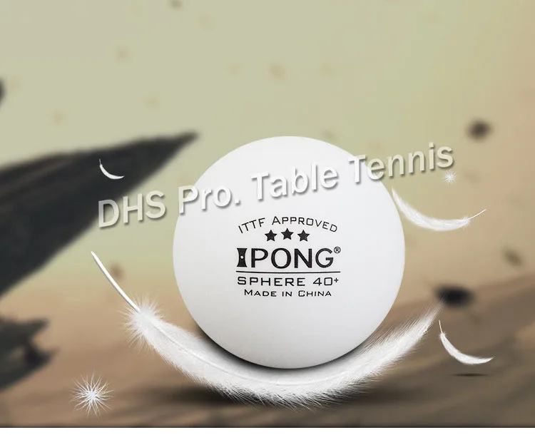 ITTF оцененный Американ Ipong 3 звезды 40 + новый материал бесшовный PP мяч для