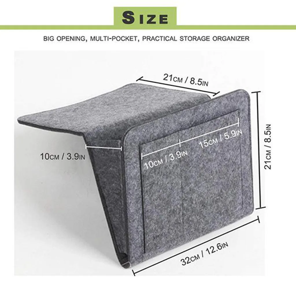 Прикроватный органайзер для хранения фетровая сумка кровати стола дивана