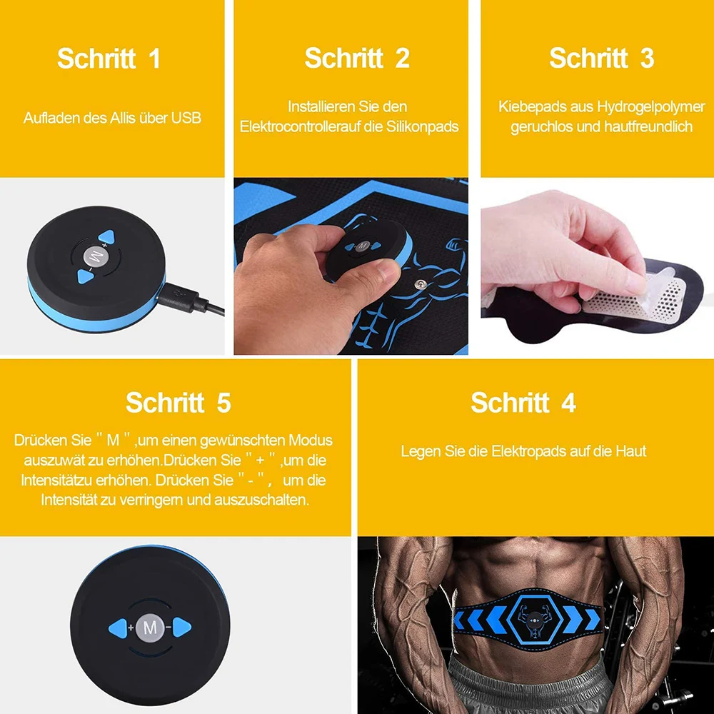 Электростимулятор мышц тонер для фитнеса тела похудения тренажер стимуляции