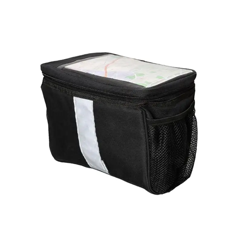 Сумка На Руль Передняя езда с отражающей полосой сумка для хранения велосипеда