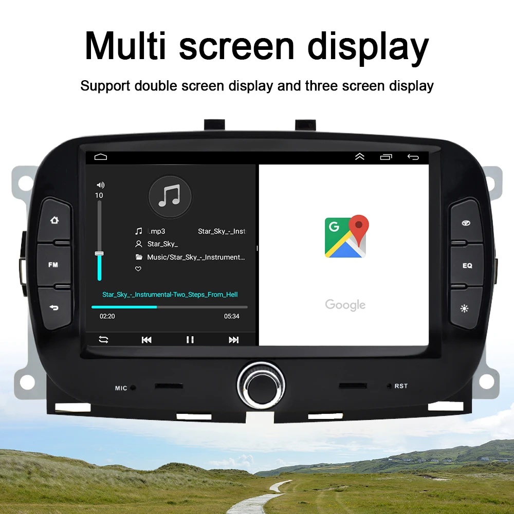Автомобильный мультимедийный плеер Podofo 2 din Android 10 0 7 дюймов RDS FM GPS Wi-Fi