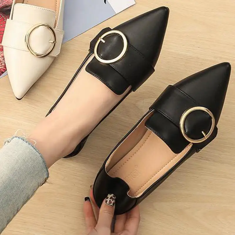 Обувь больших размеров женские лоферы на плоской подошве кожаная обувь без