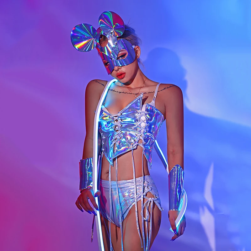 

Nightclub Dancing Costumes Dj Gogo Dance Rave Outfits Pole Performance Clothing Bar Party Show Stage Wear Sexy Bodysuit YS1008