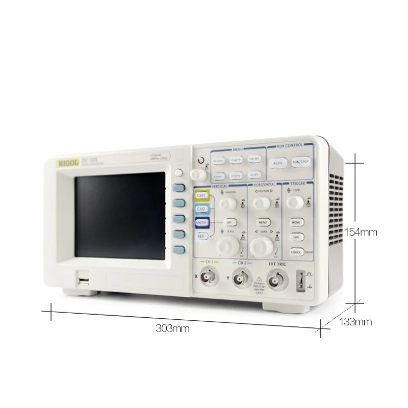 Цифровой осциллограф RIGOL DS1052E 50 МГц 2 аналоговых канала 1GSa/s память 1 м 5 6 дюйма TFT