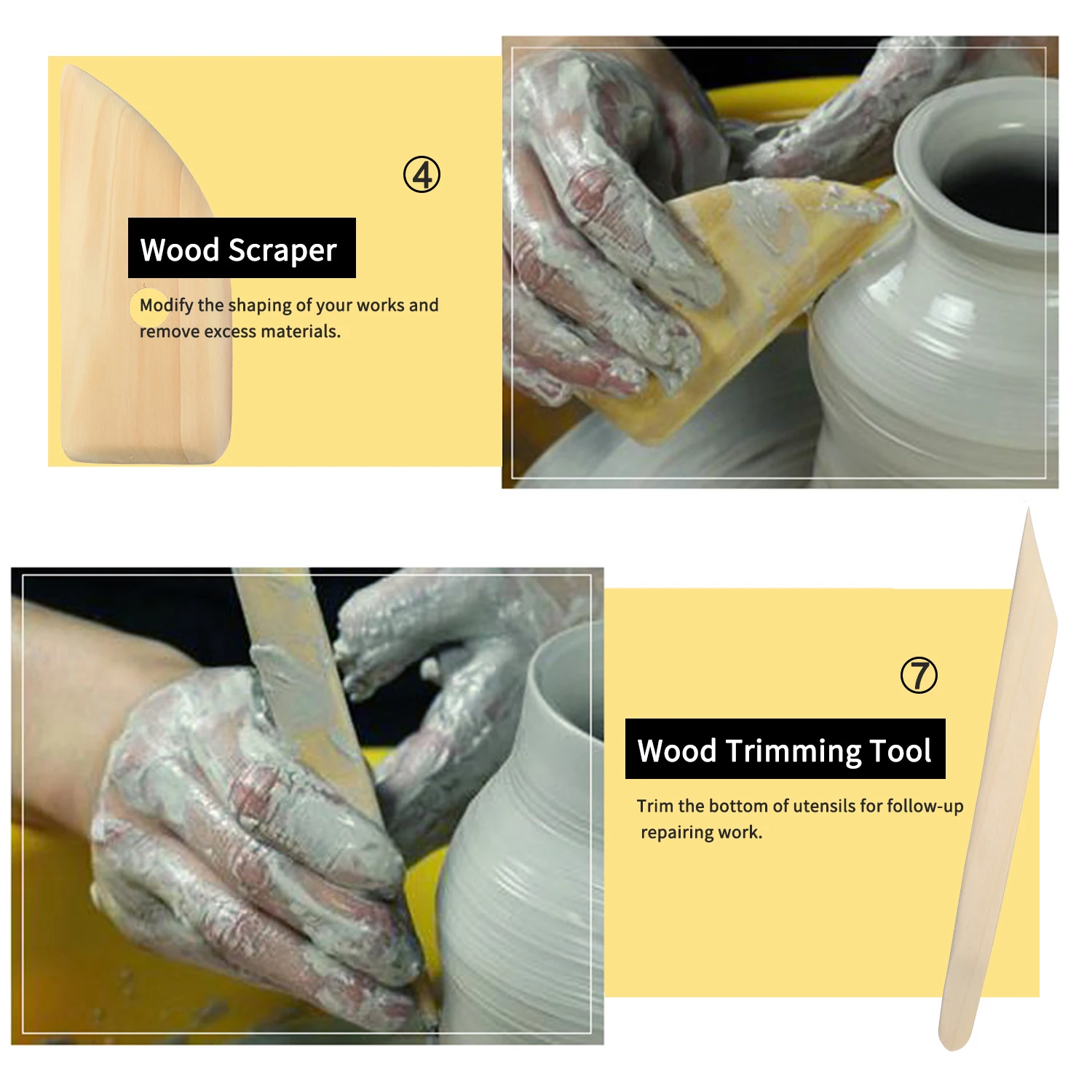 8 шт./компл. высокое качество инструменты для гончарного дела комплект Керамика