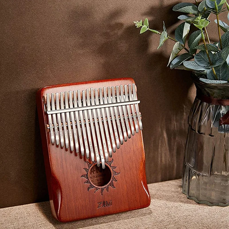 

ZANi Kalimba Thumb Piano 21 Keys Finger Portable Mbira Sanza with Tuning Hammer and Sticker for Kids Adults Beginners