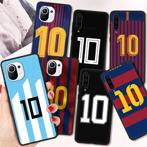 Number 10 Football Fundas Shockproof Case For Xiaomi Poco X3 NFC M3 Pro
Bag Soft Cover For Redmi 9T 11 Note 10 10T Lite 5G Shell