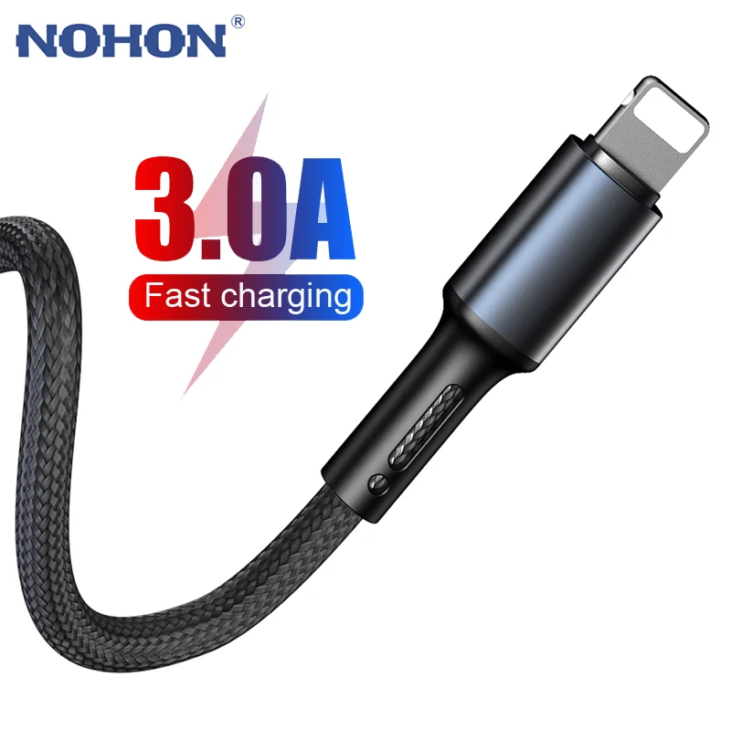 3а USB кабель для быстрой зарядки для iPhone 12 11 Pro X XR XS Max 6 6s 7 8 Plus 5s SE 2020 iPad кабель для передачи данных длиной 3 м|Кабели для мобильных телефонов| | АлиЭкспресс