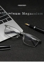 aluminum magnesium light optical glasses frame square men eyeglasses prescription lenses eyeglasses spectacles