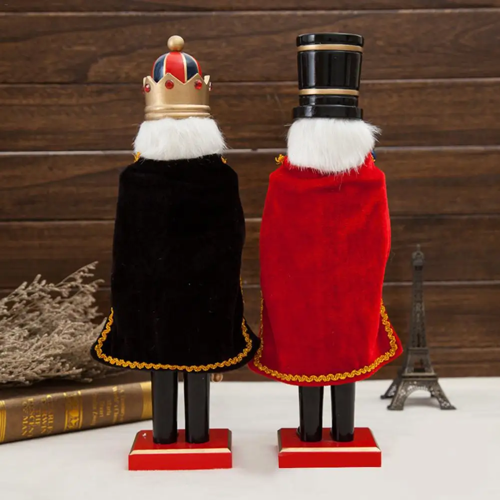 38 см деревянный Щелкунчик куклы-солдаты орнамент солдат накидка с героями