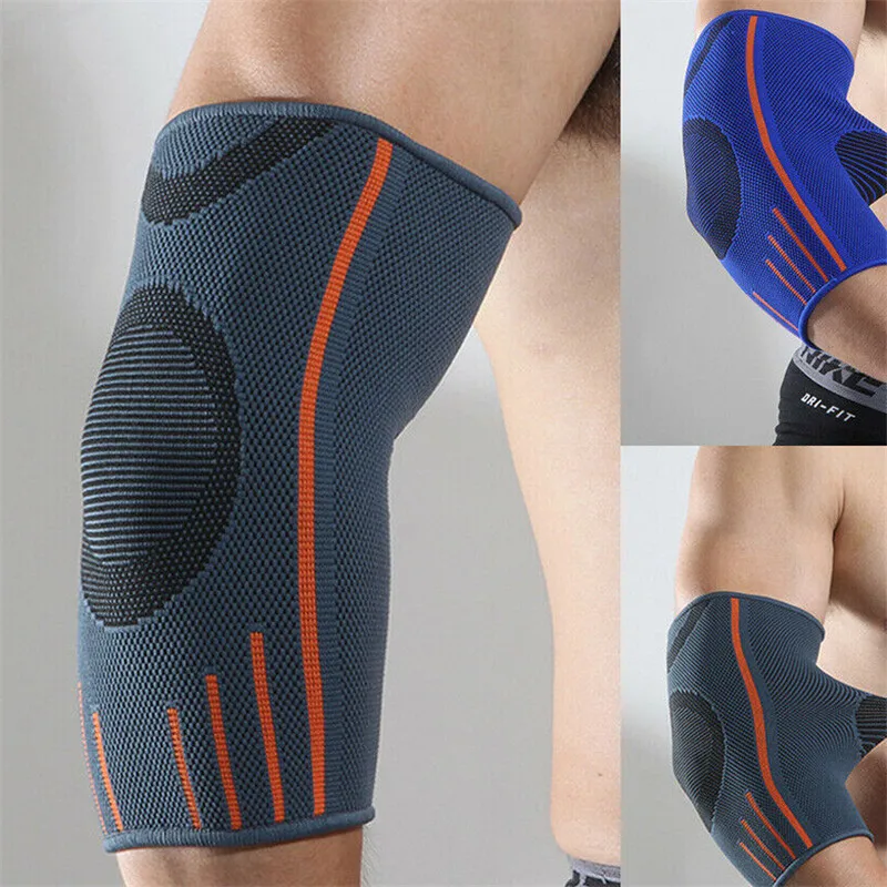 

1 PC Elastic Stretch Elbow Support Brace Arthritis Bandage Elbow Knee Pad Guard Absorb Sweat Basketball Tennis Arm Sleeve Warmer