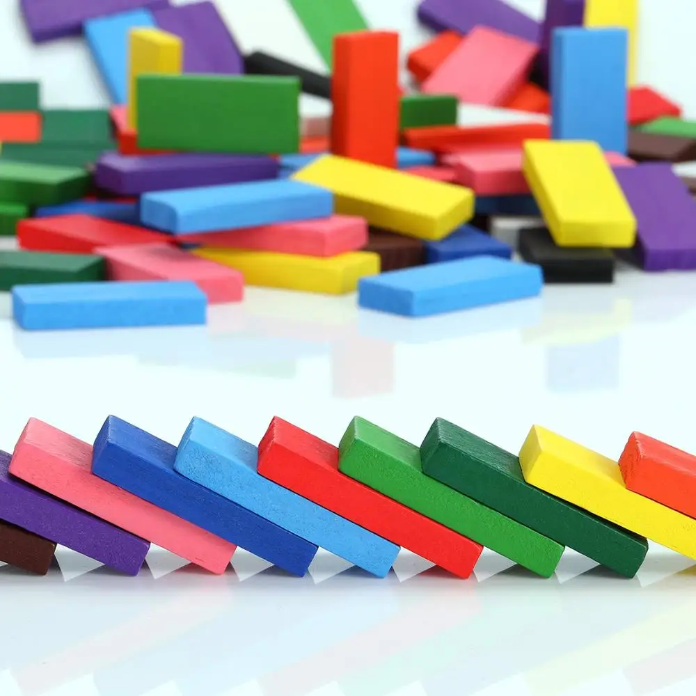 Пазл домино деревянные строительные блоки пазл семейный интерактивный 120 шт./240