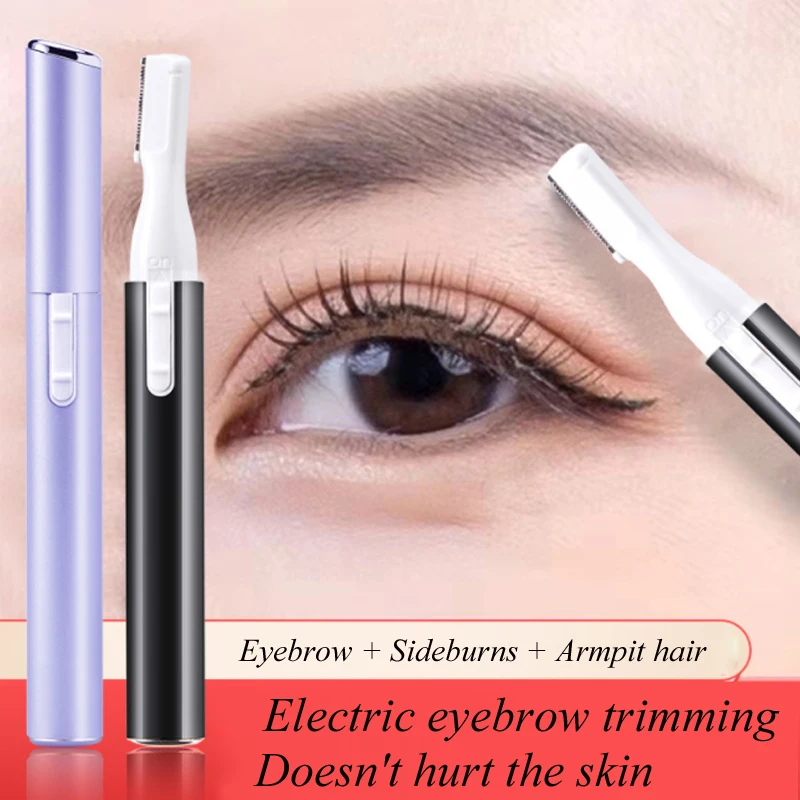 

High Quality Electric Face Eyebrow Scissors Hair Trimmer Mini Portable Women Body Shaver for Eyebrows/Hands/Legs/Underarms