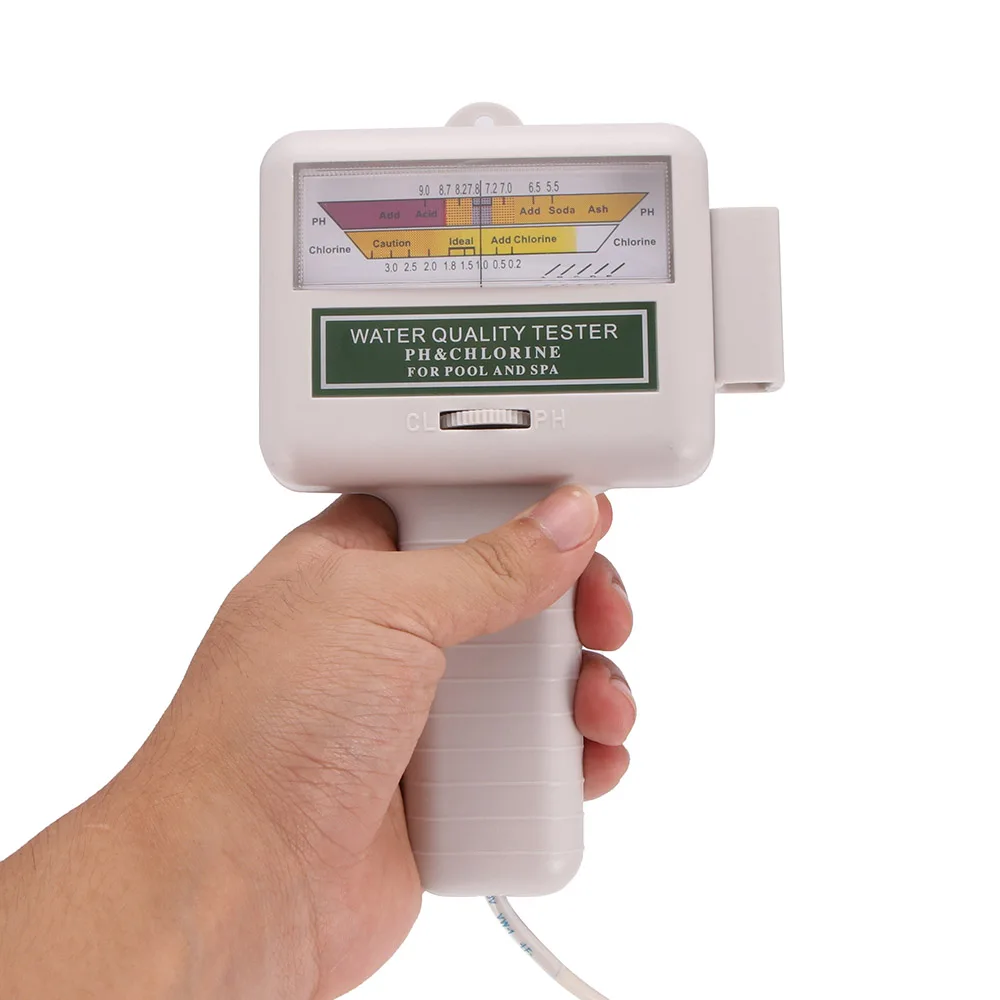 Портативный тестер качества воды PH CL2 измеритель уровня хлора для бассейна спа
