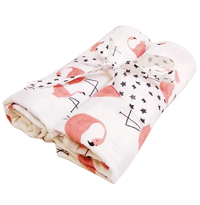 2pcs/set Newborn Baby Blanket Cotton Blanket Cartoon Pattern Multi-use Infant Stroller Cover Towel Baby Muslin Swaddle Wrap - Цвет: 25