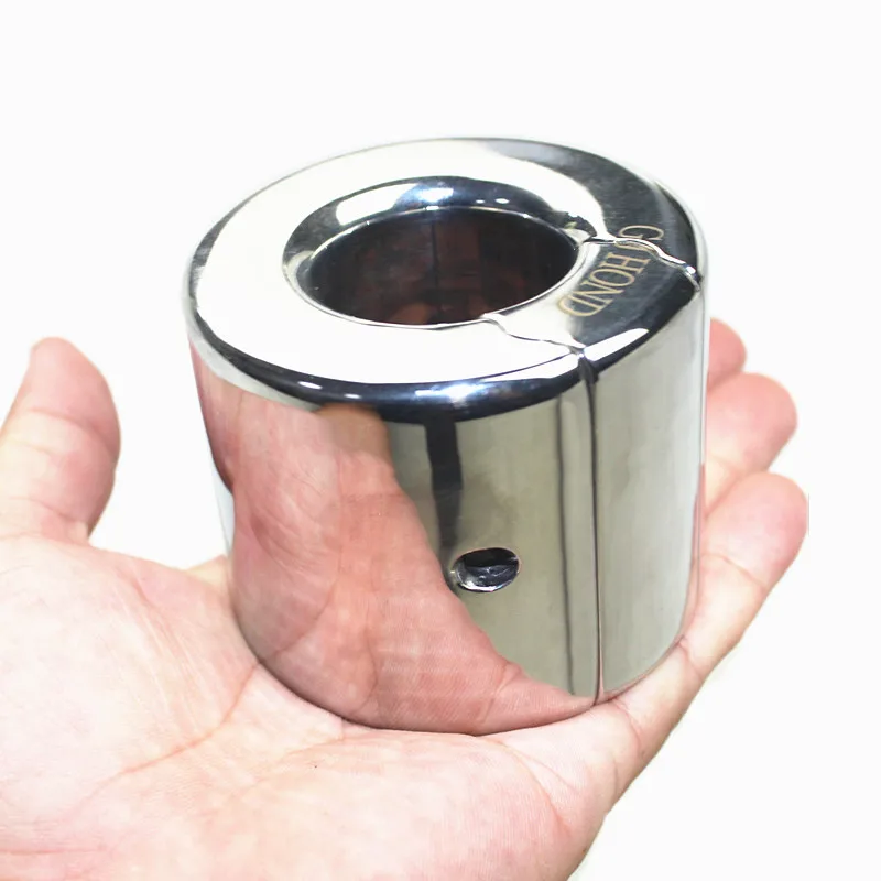 Мужской кулон из нержавеющей стали с мошонкой нажимной блок для яичек Топ винт