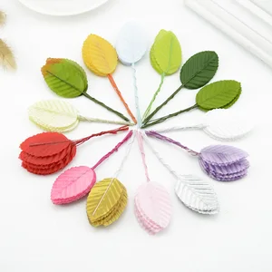 30 шт. искусственные цветы, зеленые розы, листья золота, искусственные шелковые цветы, свадебные декоративные аксессуары для украшения дома