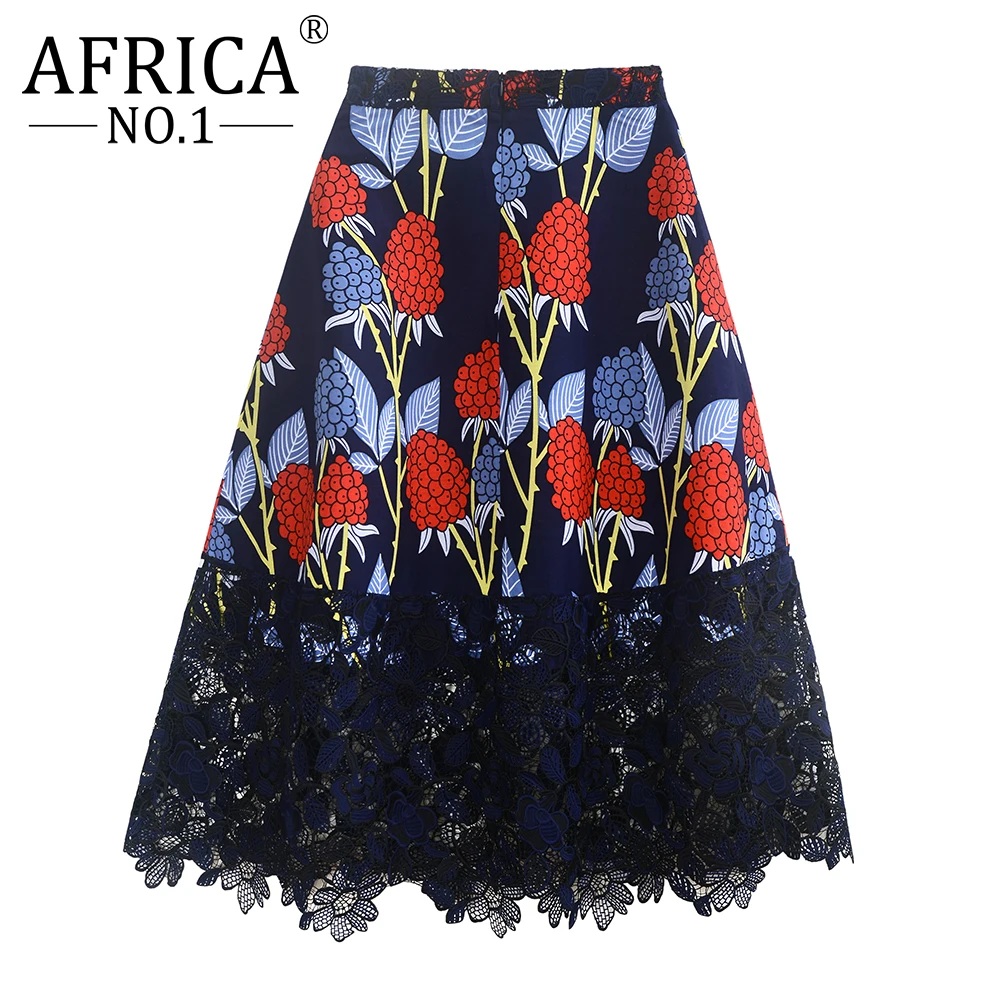 

2021 Африканское модное кружевное платье с вышивкой, лоскутные винтажные юбки Calico, повседневная женская одежда, платья Дашики V2027004