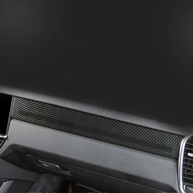 

Car Center Console Dashboard Panel Decoration Sticker Trim For Porsche Cayenne 2018-19 Carbon Fiber Color Interior Accessories