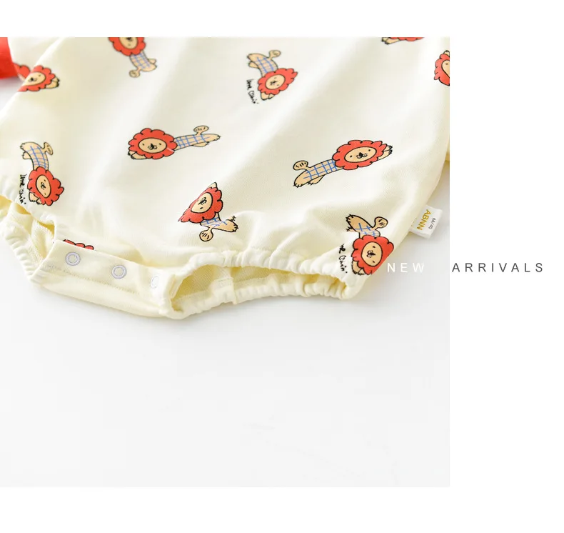 

Spring new cute cartoon printed long-sleeved Romper Baby Romper baby boy clothes