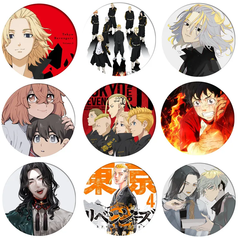 Tokyo Revengers Badge Anime Accessories Brooch Pin Backpack Decoration Children's gift