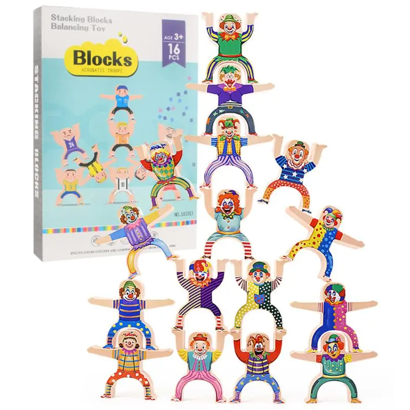 

Hercules Acrobatic Troupe Villain Children Puzzle DIY Stacking Building Blocks