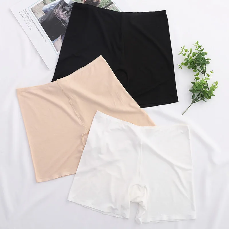 

Under The Leggings Skirt Modal Women's Safety Pants Boxer Briefs Smooth Comfortable Three-point Pants Anti-empty Short Woman