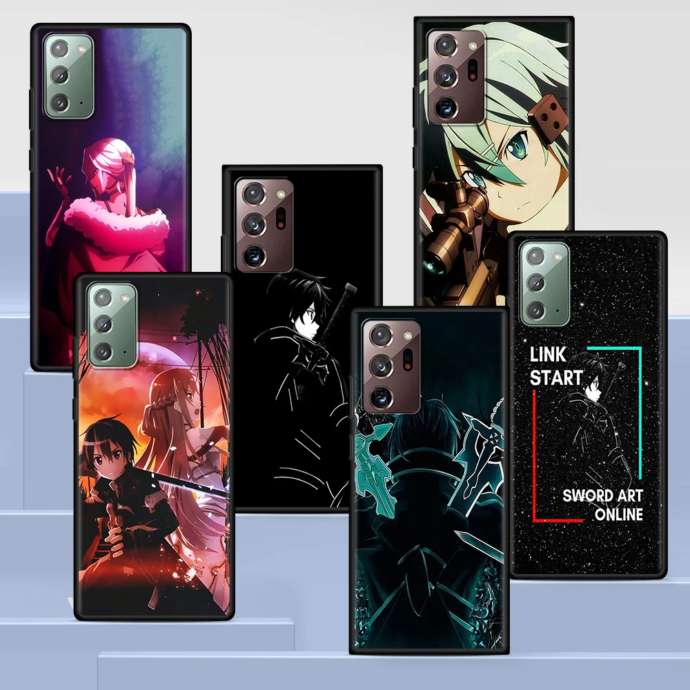 

Sword Art Online 3 Alicization Case for Samsung Galaxy S20 FE S21 Ultra S10 Lite S10e S9 S8 Plus S7 Edge Black Soft Phone Cover