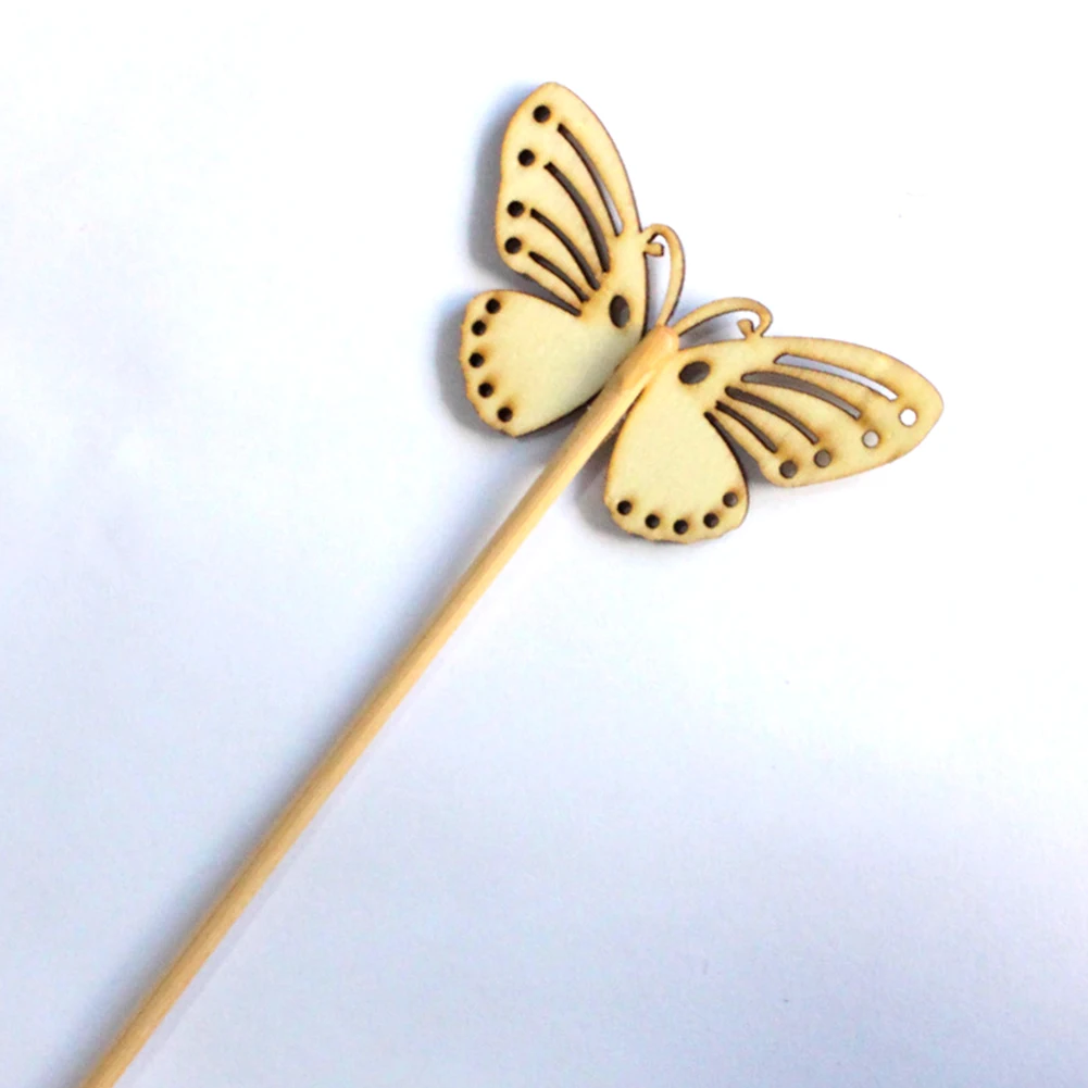 10 шт. деревянный диффузор для ванной комнаты палочки спальни в форме бабочки